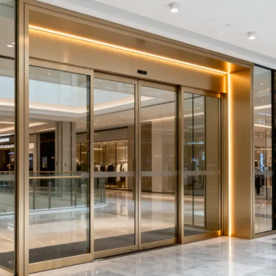 Cửa điện hợp kim nhôm