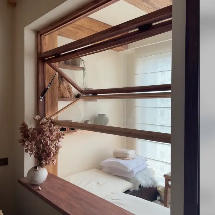 Cửa sổ có bản lề trên bằng hợp kim nhôm