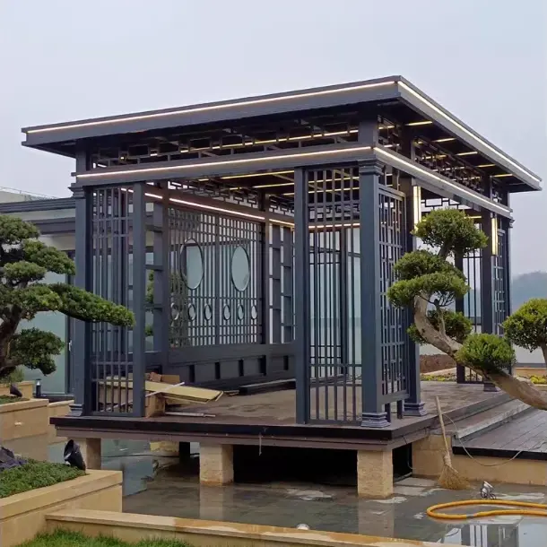Gazebo hợp kim nhôm kiểu Trung Quốc